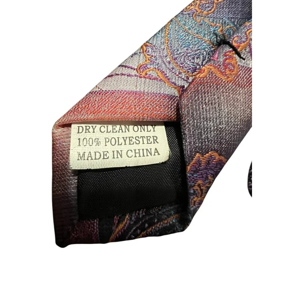 Fratello‎ 60” Men’s Tie 100% Polyester Multicolored Floral Design